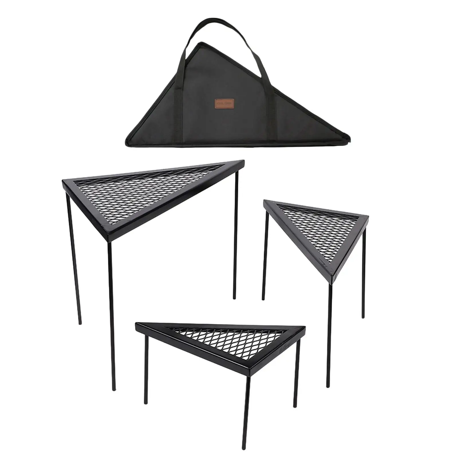 

Portable Triangle Iron Camping Table for Outdoor Bbq Accessories
