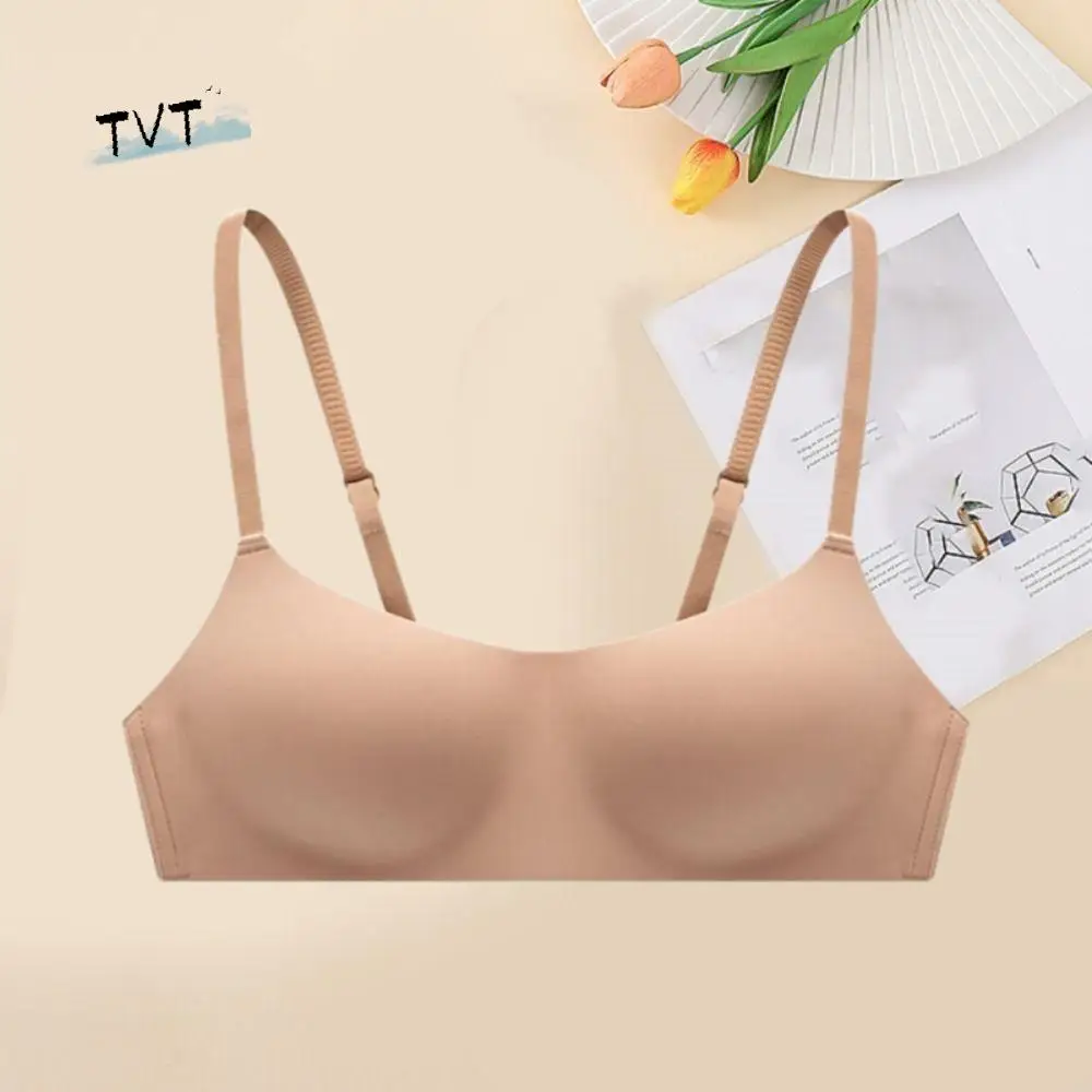 

Traceless Wireless Half Cup Bra Anti-sagging Half Cup Push Up Underwear Lingerie Gathered Breasts Brassiere for Women