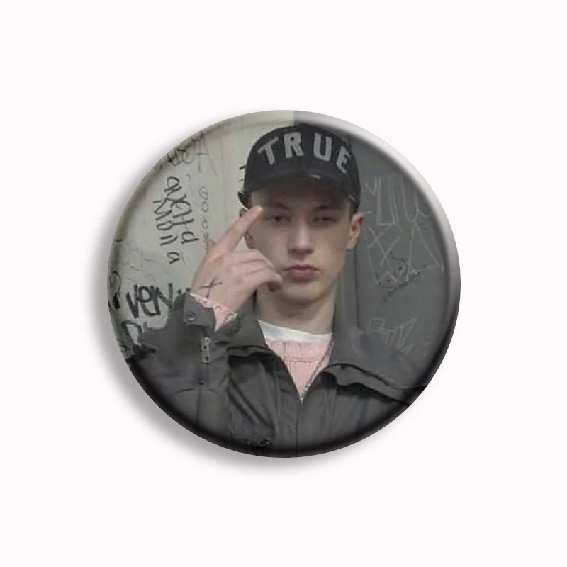 Drain Gang DG Heart Button Pin Hip Hop IceDancer Aesthetic Brooch Badge Bag Accessories Decor Fans Collect Friends Gifts