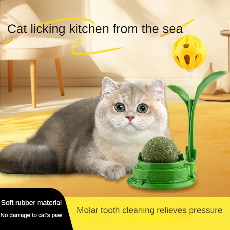 

Cat Self-Hi Bell Licking Music Grinding Teeth Cleansing, Fresh Breath Mint Ball, Cat Mint Supplies, Pet Supplies