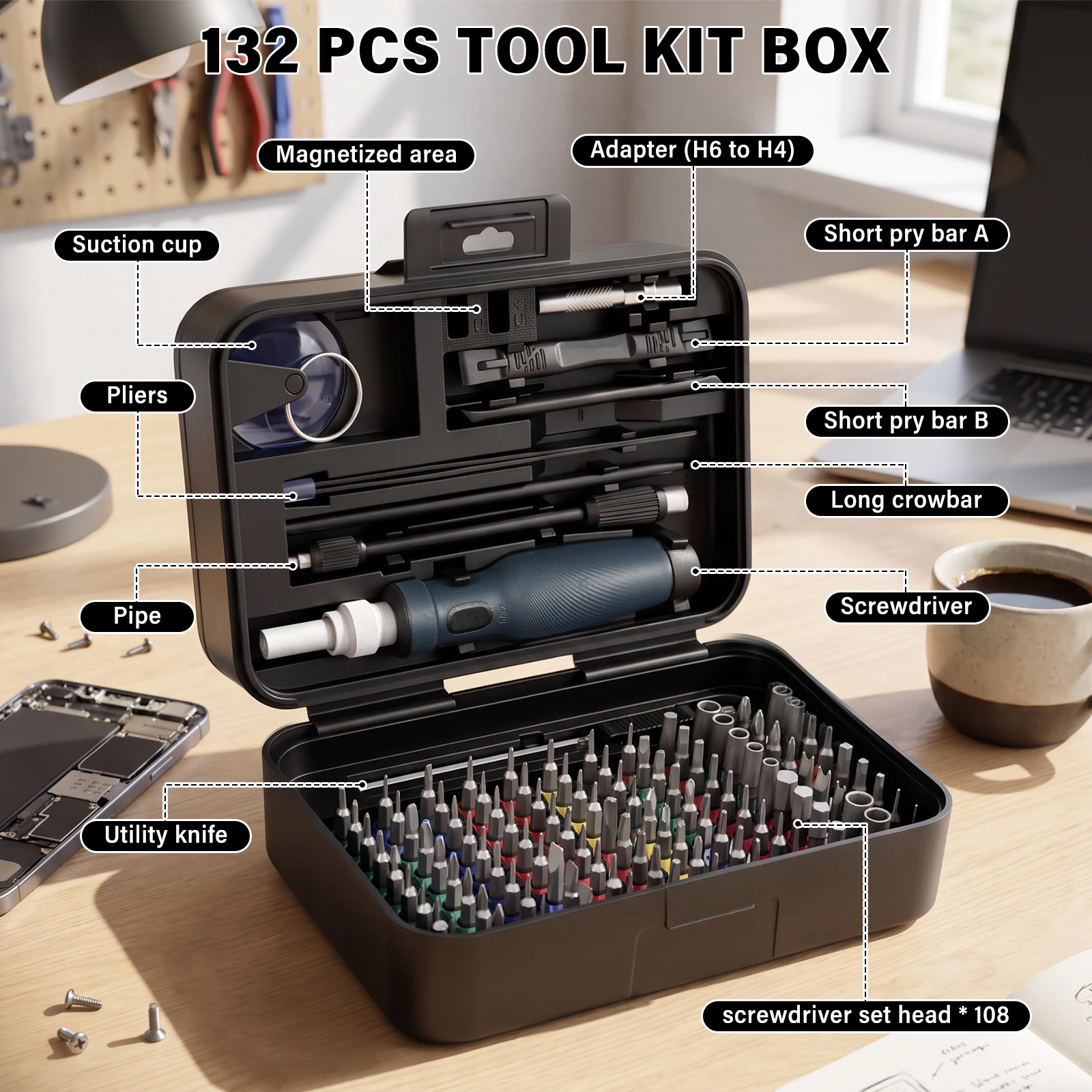 Precision Screwdriver Set 132  - Diy Electronics Game ulasan dan harga