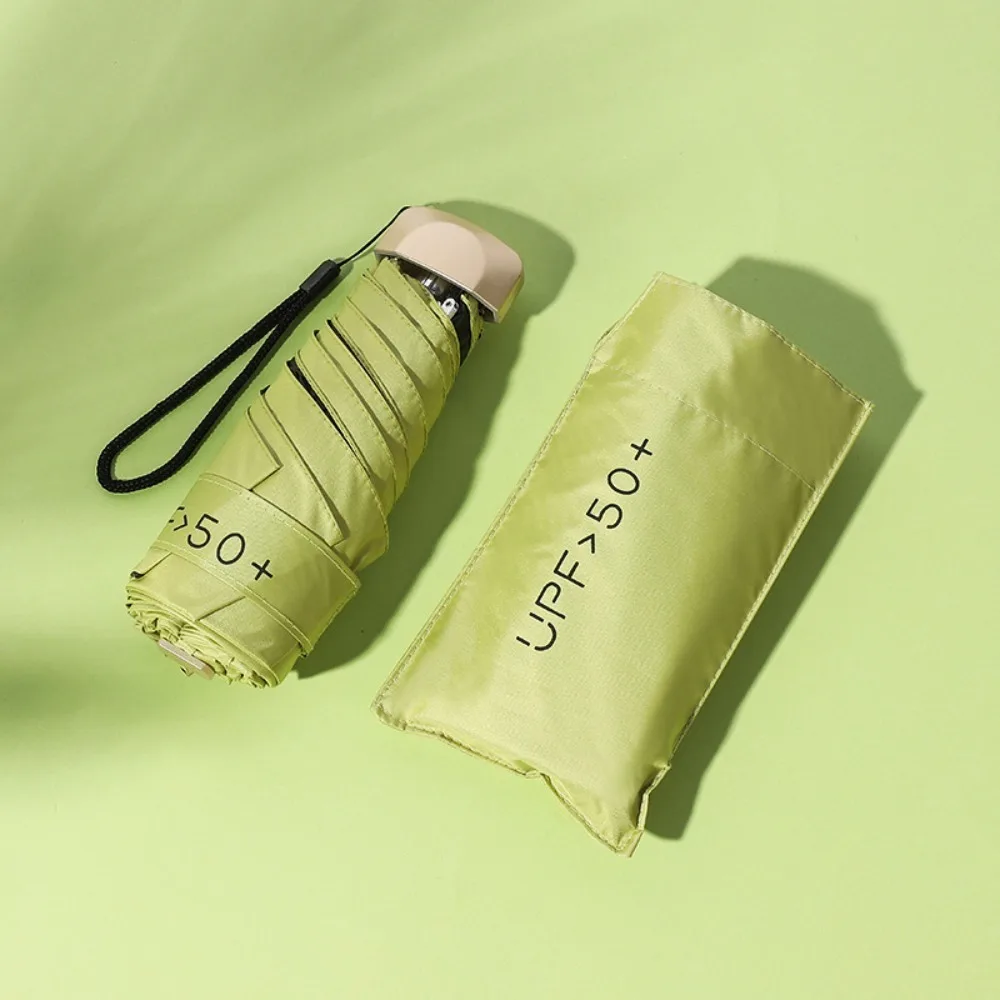 Ultra Light Design 5 Fold Mini Umbrella Travel Outdoor UV Protection Compact Pocket Parasol Space Saving Portable UV Umbrella
