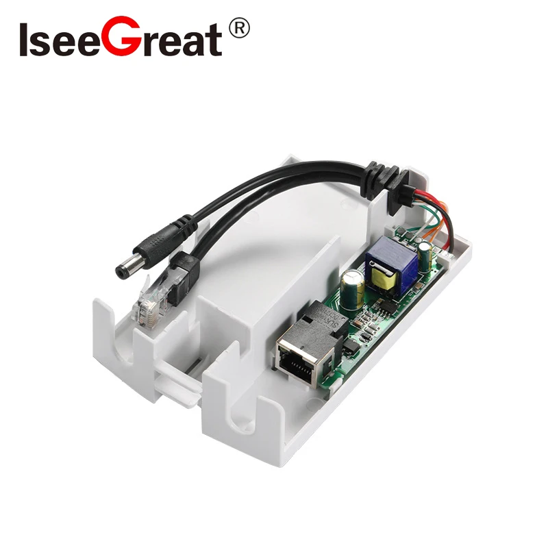 Waterproof Box Outdoor PoE Splitter Adapter 10/100Mbps Power Supply over Ethernet for IP Camera 48V Transfer 12V/1.2A /4A