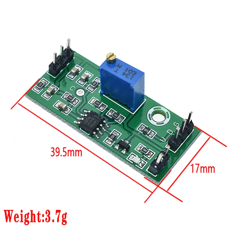 LM393 3.5-24V Voltage Comparator Module High Level Output Analog Comparator Control With LED Indicator