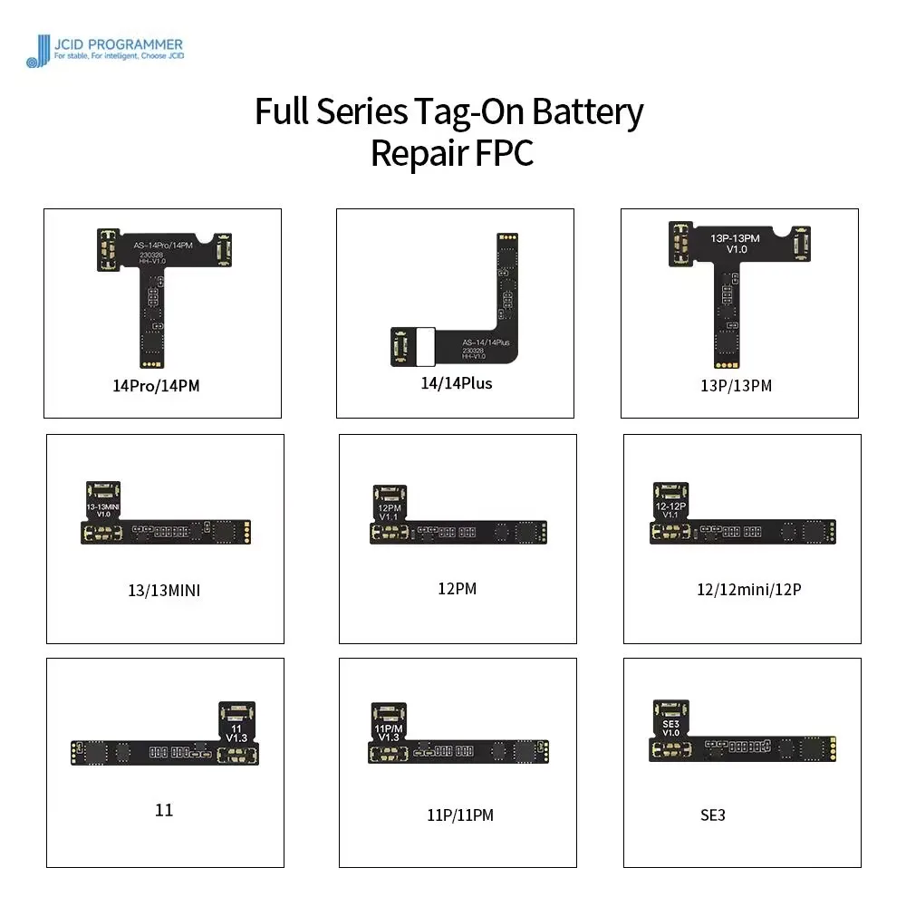 JC V1SE Battery Repair Board Flex Cable for iphone 11-15 fix the battery health issues recalibration of battery health reporting