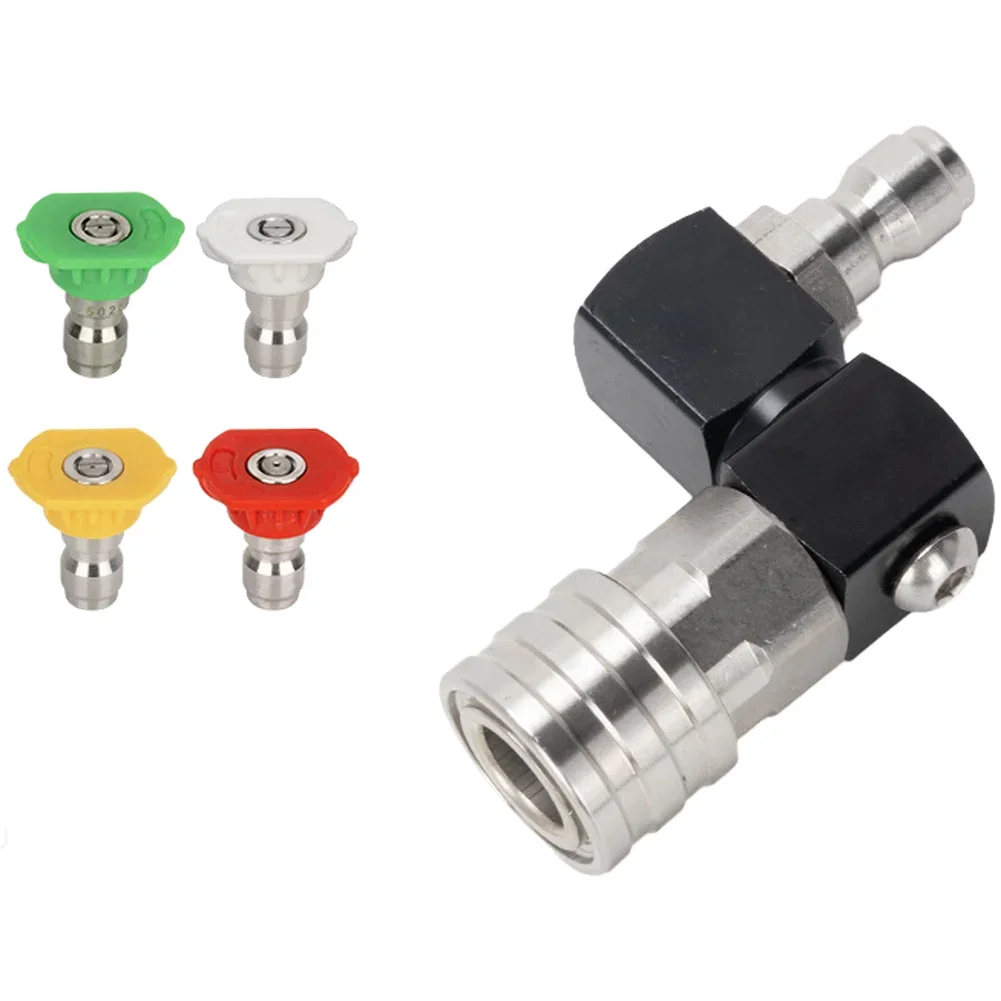High-Pressure Cleaning Tool Nozzle With 1/4-inch Quick Adapter For Car Cleaning 1/4-inch Fast Coupling Connections
