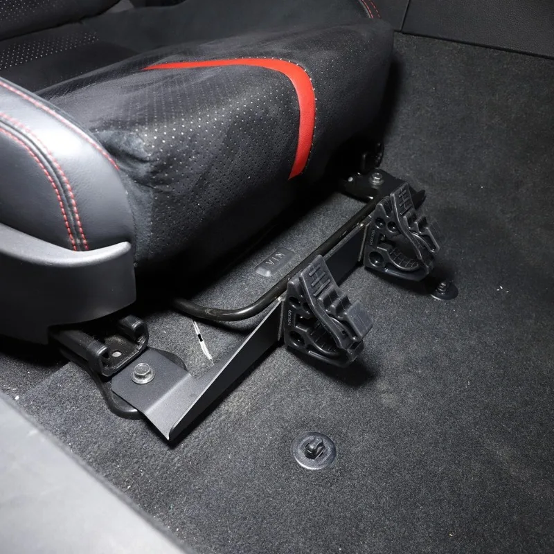 トヨタ 86 スバル BRZ 2022-2024 アルミ合金黒車のシート下懐中電灯ホルダーブラケットインテリアカーアクセサリー