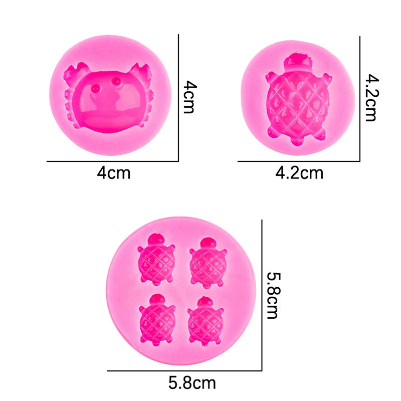 Силиконовые формы с рисунком океана, формы в форме черепахи и краба, формы для печенья, шоколада, сделай сам, формы для торта, десерта, дома, кухонный инструмент для выпечки