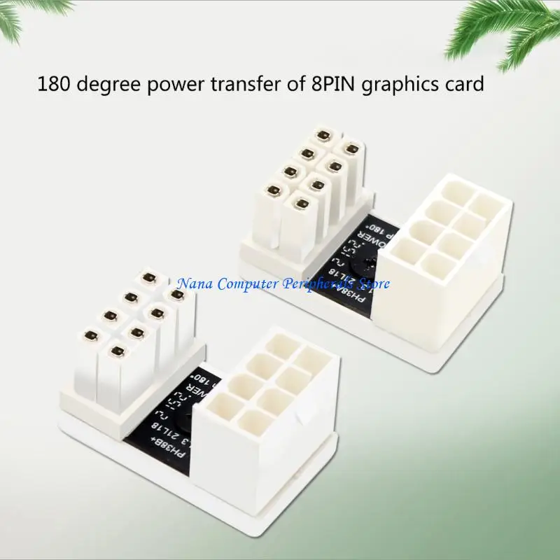

F68C ATX 8PIN Женский до 8PIN Мужчина из 180 градусов Адаптер мощности U -разъем