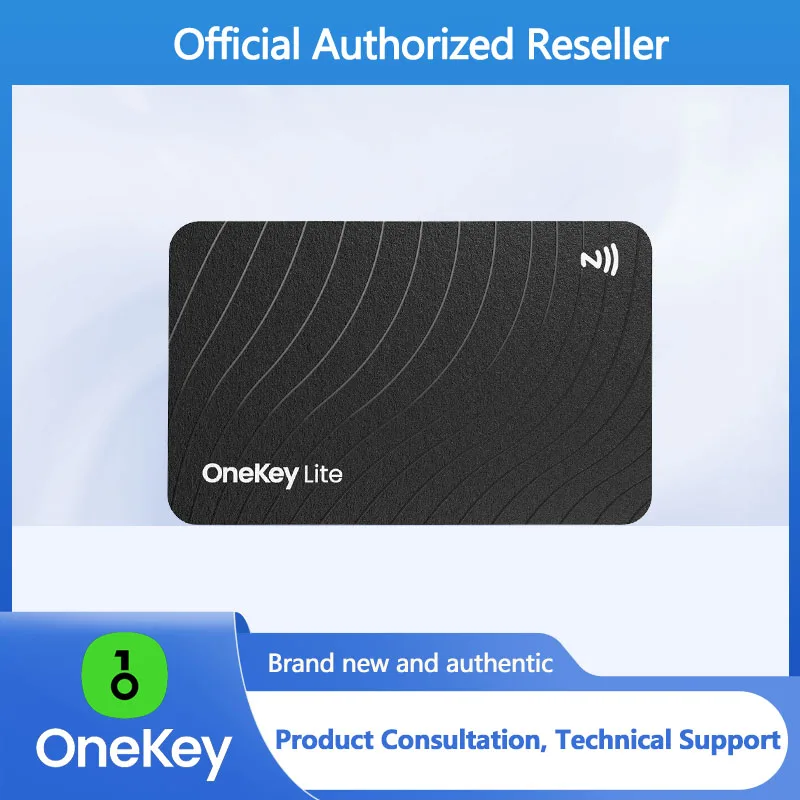 OneKey Lite Recovery Phrase Backup Card Portable NFC Private Key Cold Storage For Cryptocurrency Software Wallet