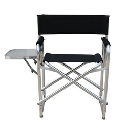 Alumínio Alloy Folding Lounge Chair com Plataforma, Banquinho De Pesca, Cadeira Do Computador, Camping, Praia Lounges, Mobiliário De Exterior