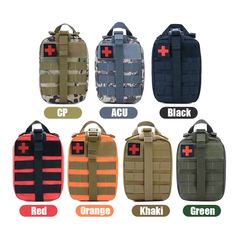 Outdoor Tactical Molle First Aid Bag Emergency Hunting Camping Survival Military EDC Pouch Set with Tourniquet Bandage Scissors