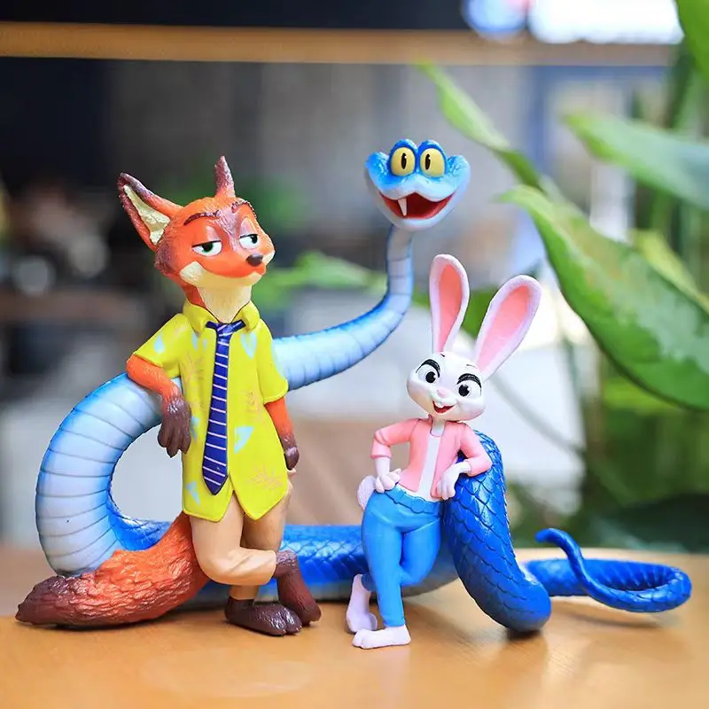 2025 Miniso Zootopia2 animaux figurine jouets lapin Judy Hopps renard Nick Wilde film enfants cadeau Collection figurines