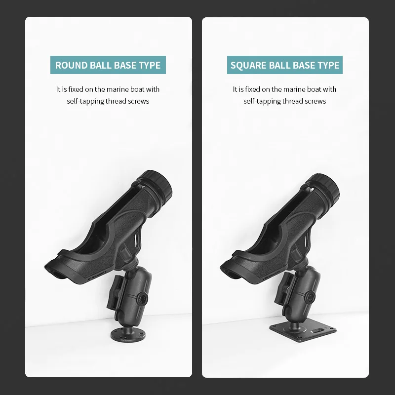 VIN frees your hands.Fishing rod holder,equipped with a 9.5cm dual-hole arm and a 1.5inch ball base,compatible with RAM mounts view 2