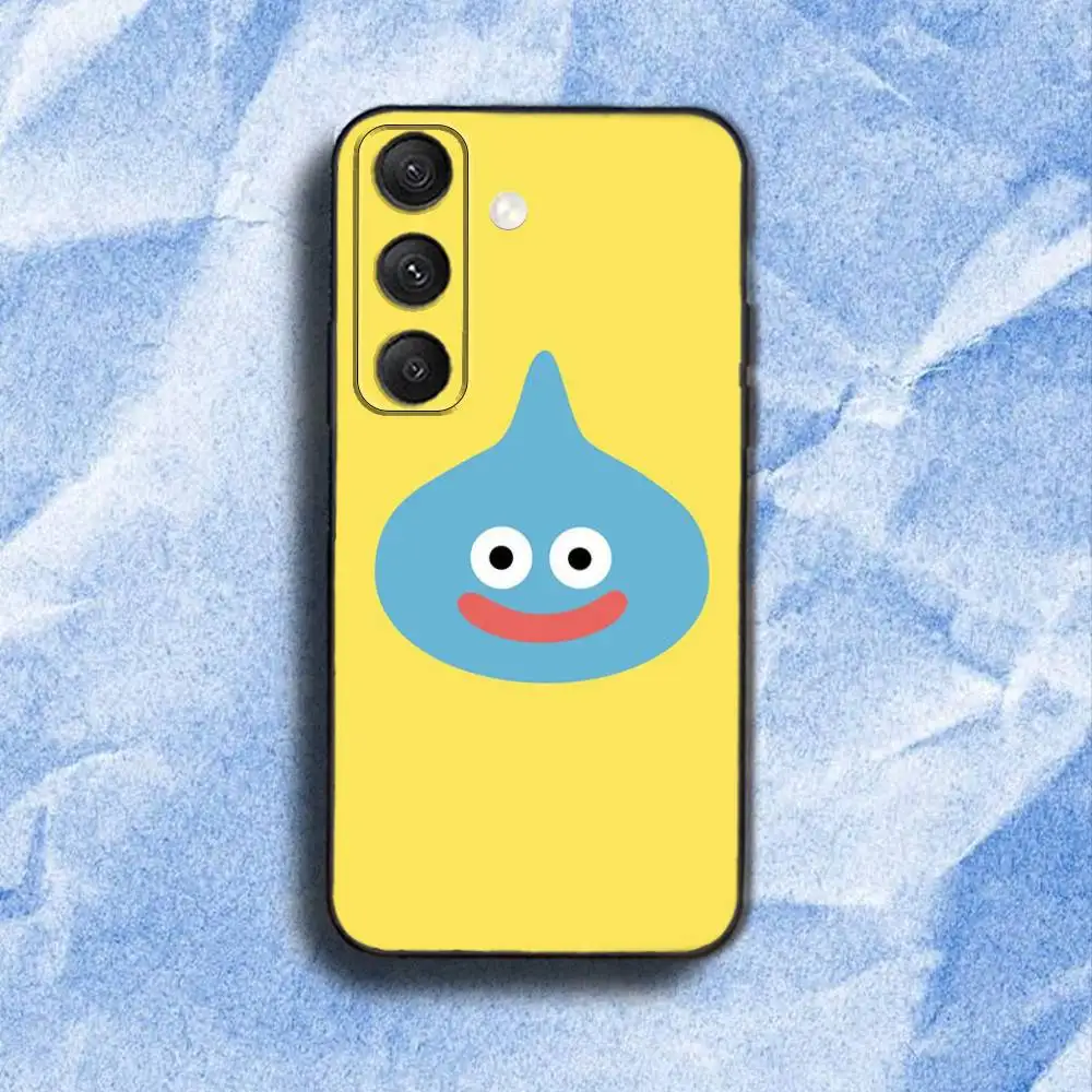 حافظة هاتف Dragon Q-Quest S-Slime لهاتف سامسونج S 25,24,23,22,30,21,10,9,Ultra,Plus,Lite,FE,4,5G حافظة ناعمة سوداء