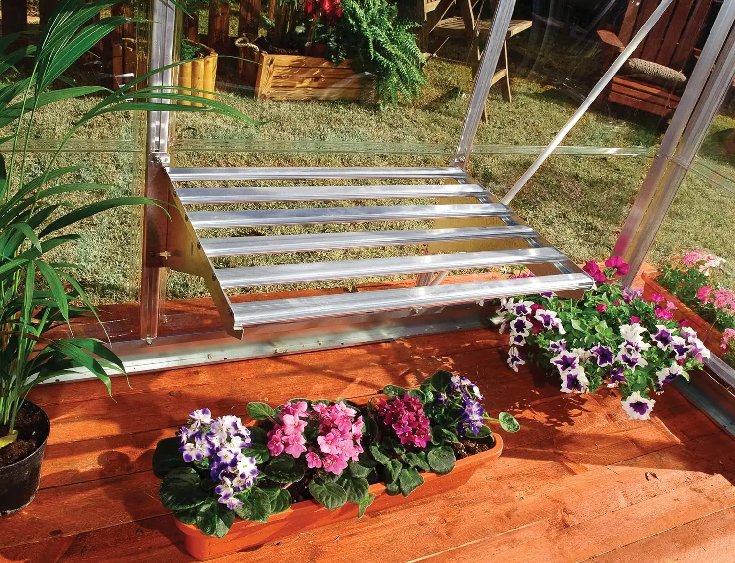 Heavy Duty Greenhouse Shelf Bundle (4 piece)