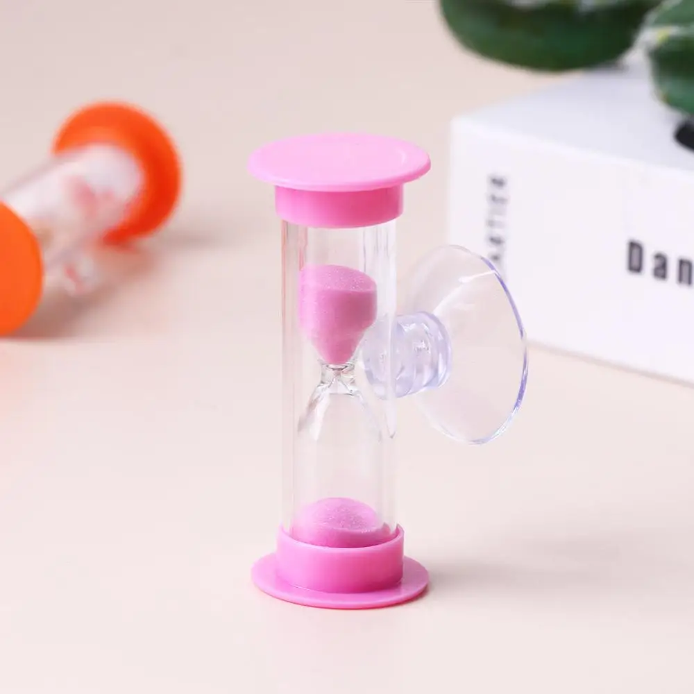 2/3 Minute With Suction Cup Tooth Brushing Shower Timer For  Home Decors Time Funnel Desktop Ornament Hourglass Sand Clock