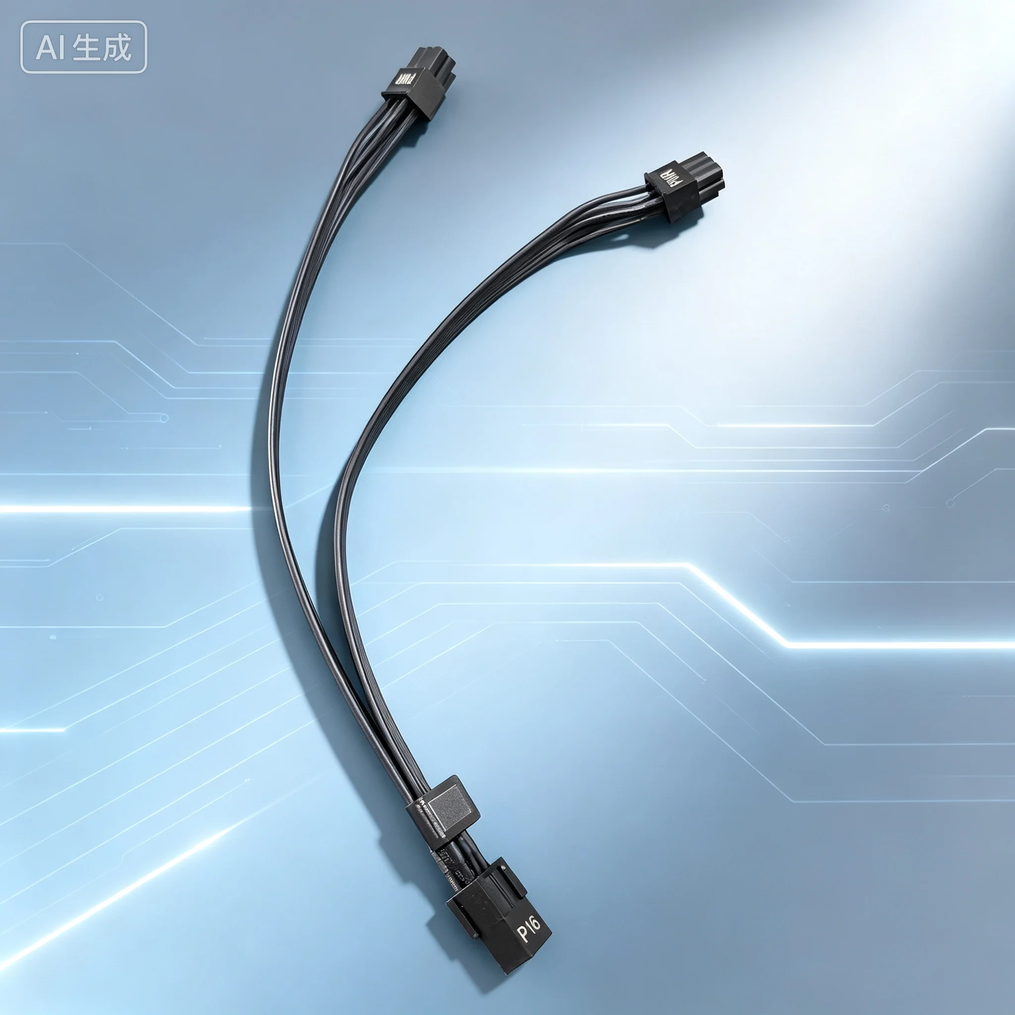 New for Dell Precision T7920 T7960 Hard Drive Power Cable Single Mini 6Pin Female To Dual Mini 6Pin Male Y‑Splitter Power Cord