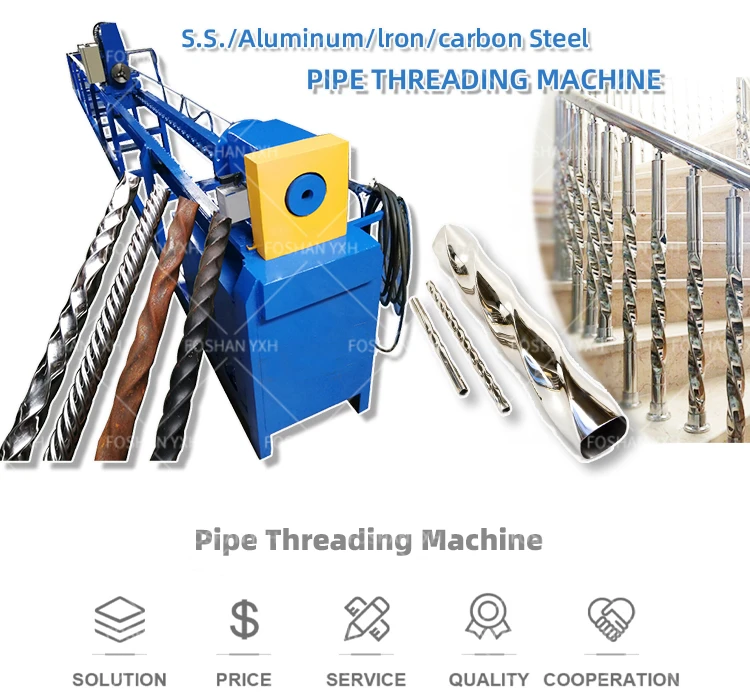 Easy-to-Operate Iron SS Metal Pipe Design Machine 220V Tube Mill Line With Core Motor Component For Threading/Twisting