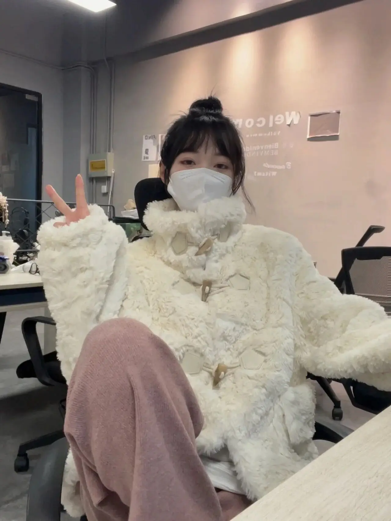 

Lamb Fur ort Jaet Women Winter Thiened Leather And Fur Inteated Small Size Fur Coat Commute Sle Stand Collar Coat