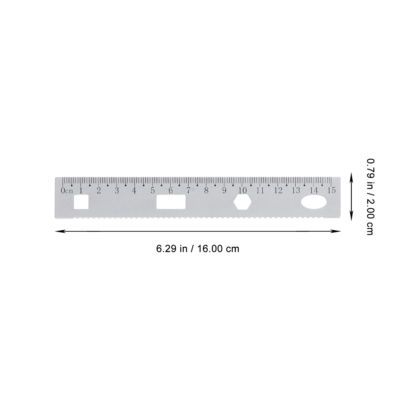 Ensemble de règles triangulaires en métal pour le bricolage, rapporteur de plaque, règle de test de bureau robuste, 4 pièces, 1 ensemble