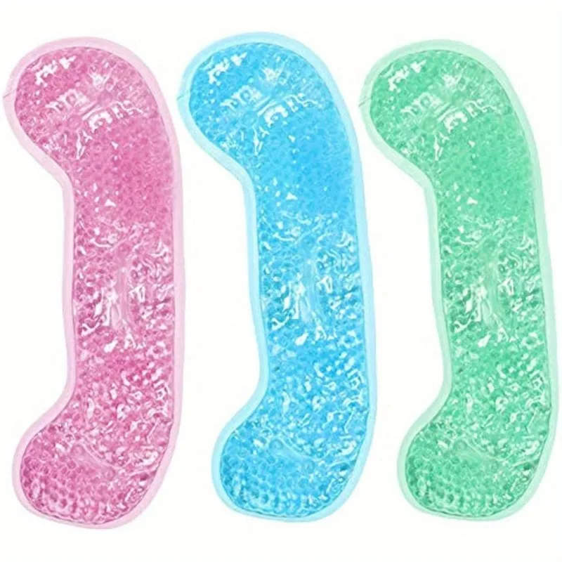 Reusable Hot/Cold Gel Forehead Pad - Soothing Cooling Relief for Headaches & Migraines, Pain Relief Therapy, Home Office Use"