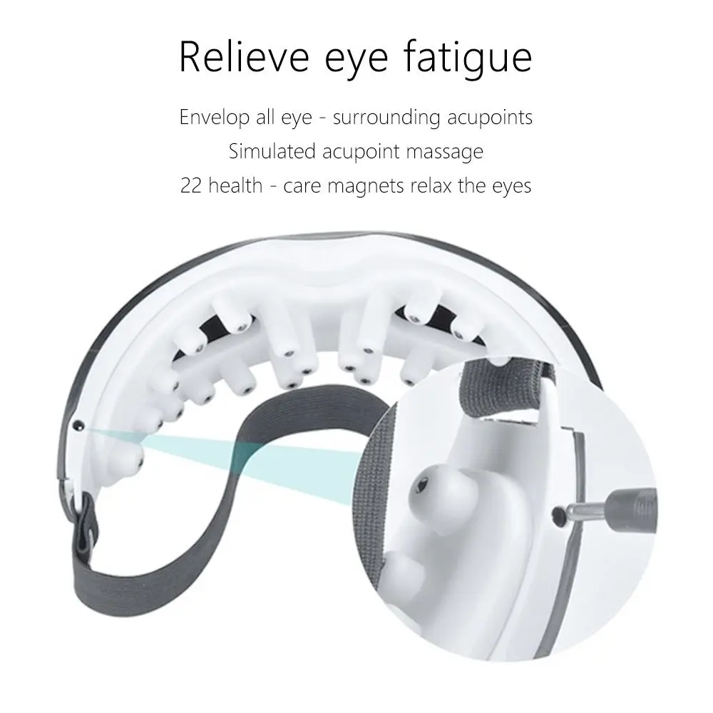 New Smart Eye Massager Instrument Removal Relieves Fatigue Magnetic Vibrator 9 Modes Low Noise Eyeball Massage For Eye Massage