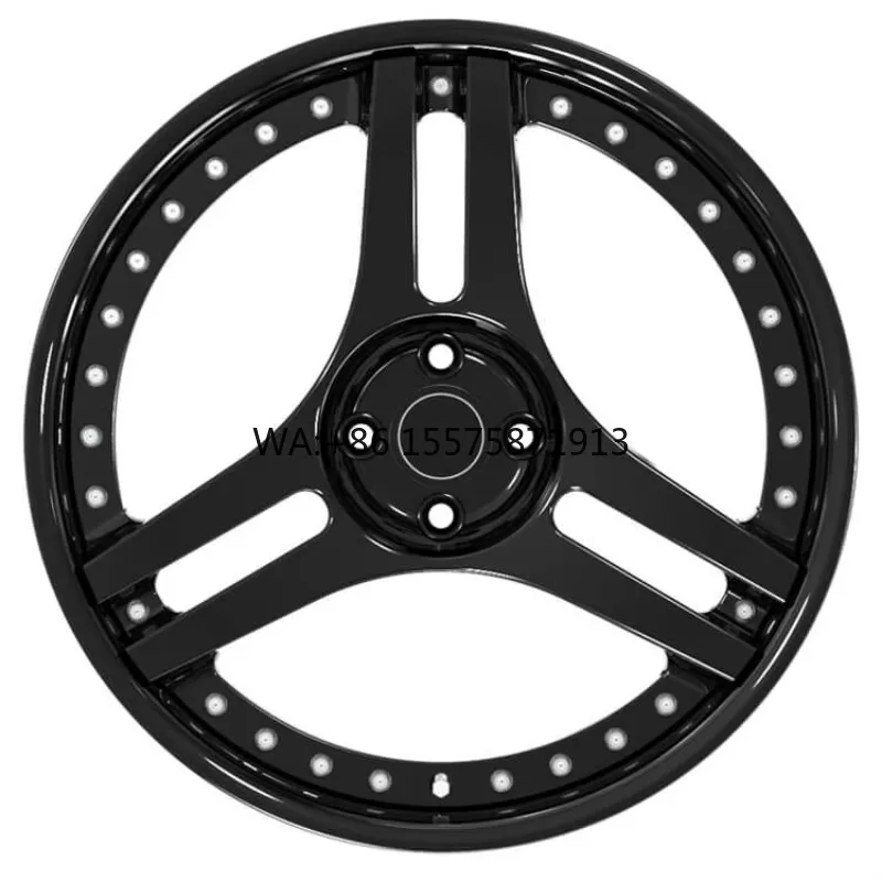 

Комплекты дисков с 3 спицами, черные, 2-составные, 19 дюймов, 5x120, 4 отверстия, спортивные легкосплавные колеса