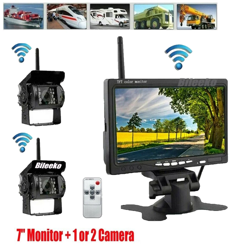 Wireless Backup Rear View Camera System 7\