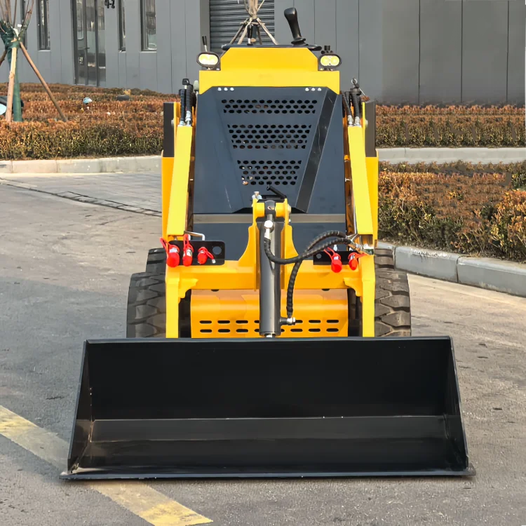 SDLOT Multifunctional Mini Skid Steer Loader Laidong Diesel Engine CE EURO5 Hydraulic Compost Rake for Farm Compost Turn