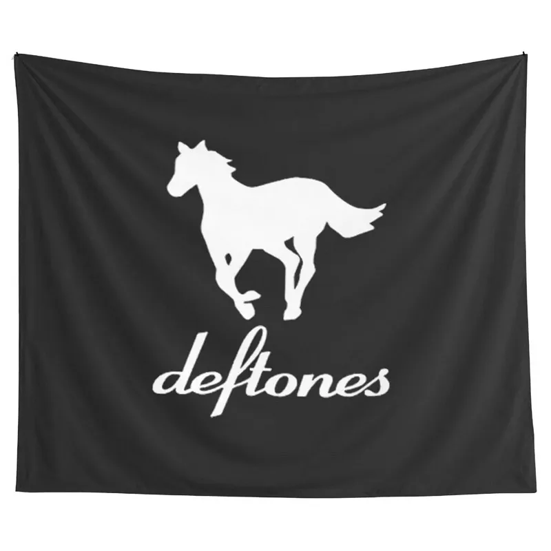 Pony Running Deftones American Alternative Metal Band Tapestry Wall Hanging Art for Bedroom Living Room College Dorm