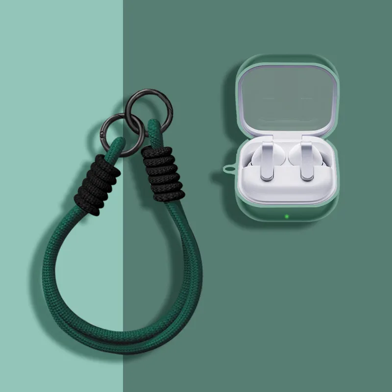 

New Silicone Earphone Case With Landyard For Samsung Galaxy Buds 4 buzz 4 Pro Shockproof Full Cover Shell For Buds 4 Pro