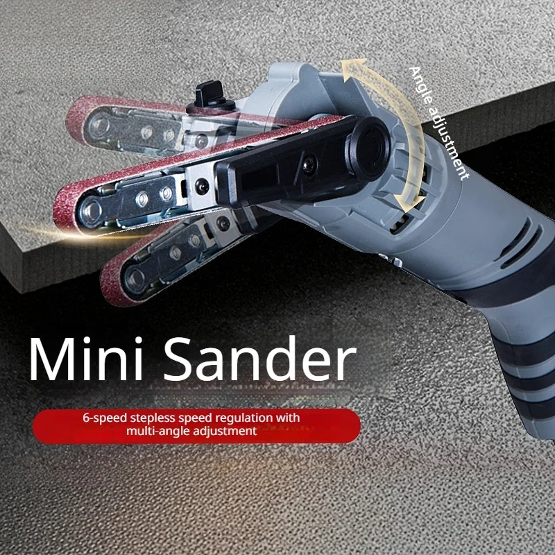 Mini Lithium Battery Sanding Machine Rechargeable Electric Sanding Machine Wood and Metal Polishing Rust Removal Sanding Tool