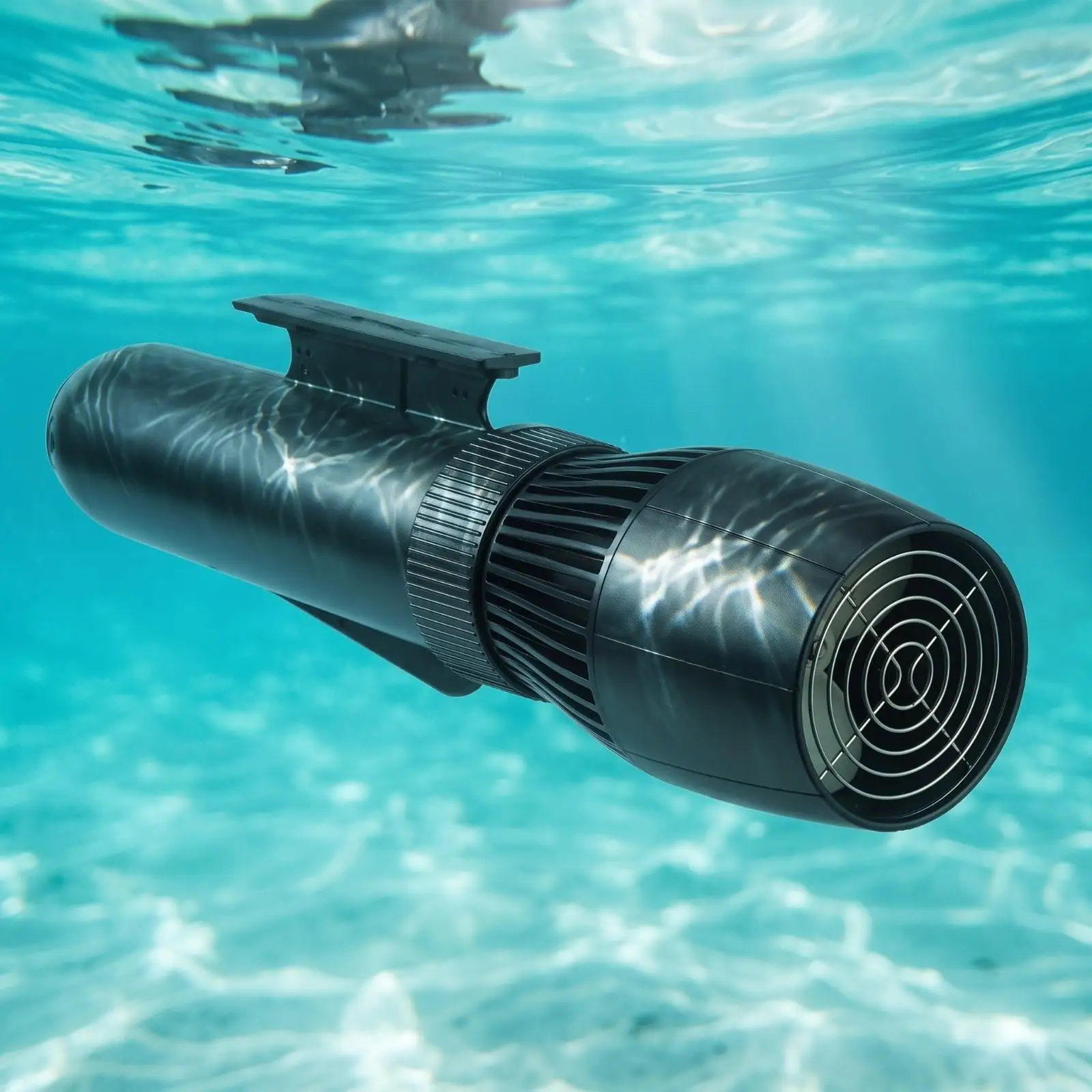 Underwater Propulsion | Rugged Shell, aerodynamic Cylindrical Body with Front Grille, for Diving