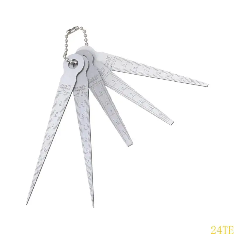 

24TE 5pcs Toolmakers Taper Feeler Set for Accurate Welding Joint Thickness Testing