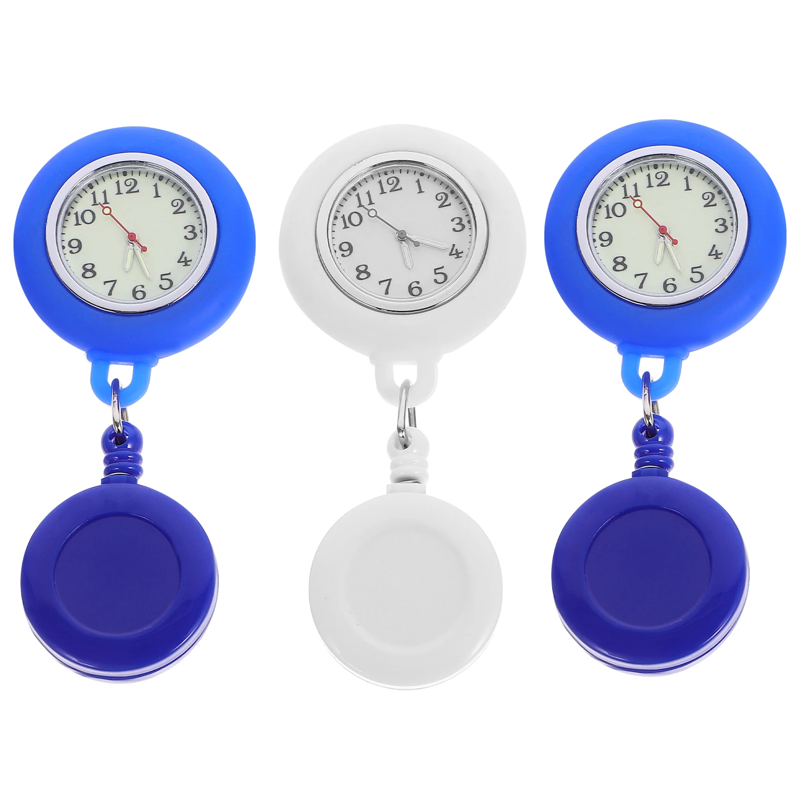 

3 Pcs Nurse Gift Nurses' Breasts Stretchable Watch Cartoon Pocket Silicone Miss