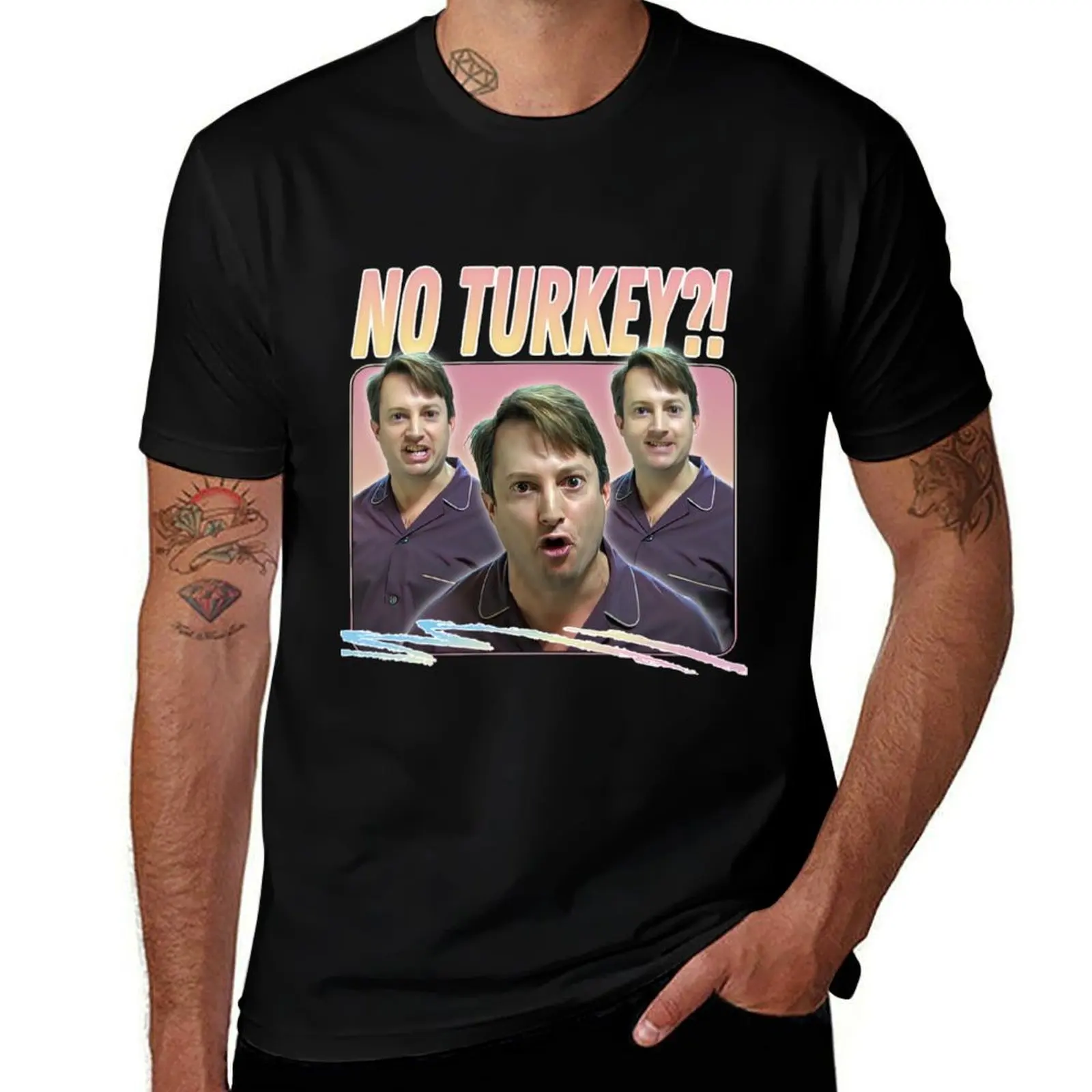 

No Turkey! Retro Peep Show Fan Art T-Shirt t shirts designer t shirt for man man t shirts for men casual T-Shirt