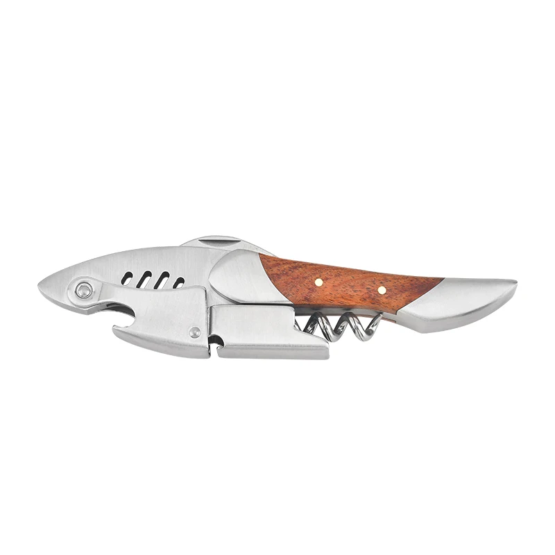 Weinflaschenöffner im Hai-Design für Bierflaschen oder Karton mit kleinem Messer, Hai-Heimdekoration, Wein- oder Küchenzubehör