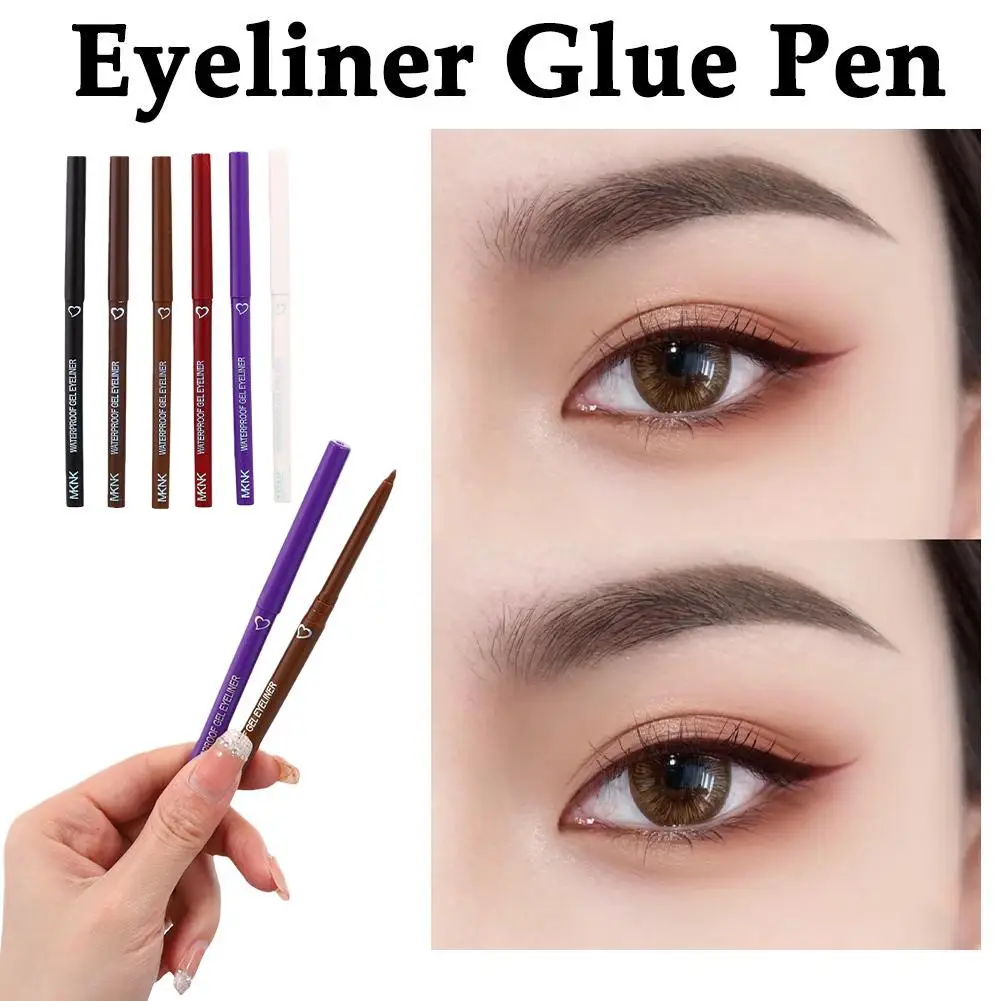 

6-Color Automatic Smooth Eyeliner Pencil Easy Coloring Beginner-friendly Inner Eye Line Pen Soft Texture for Novice Users