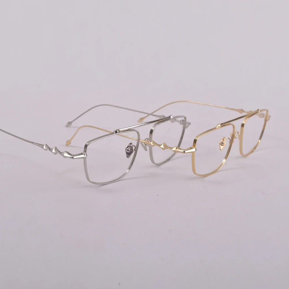 

GENTLE Anti blue light Square Women Men Titanium glasses Frame Optical Glasses Martin Prescription Eyeglasses