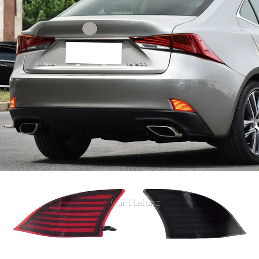 

New！ Car LED Rear Bumper Reflector Light For Lexus IS250 IS300 IS350 2014 2015 2016 2017 2018 Rear Tail Light Brake Fog Light