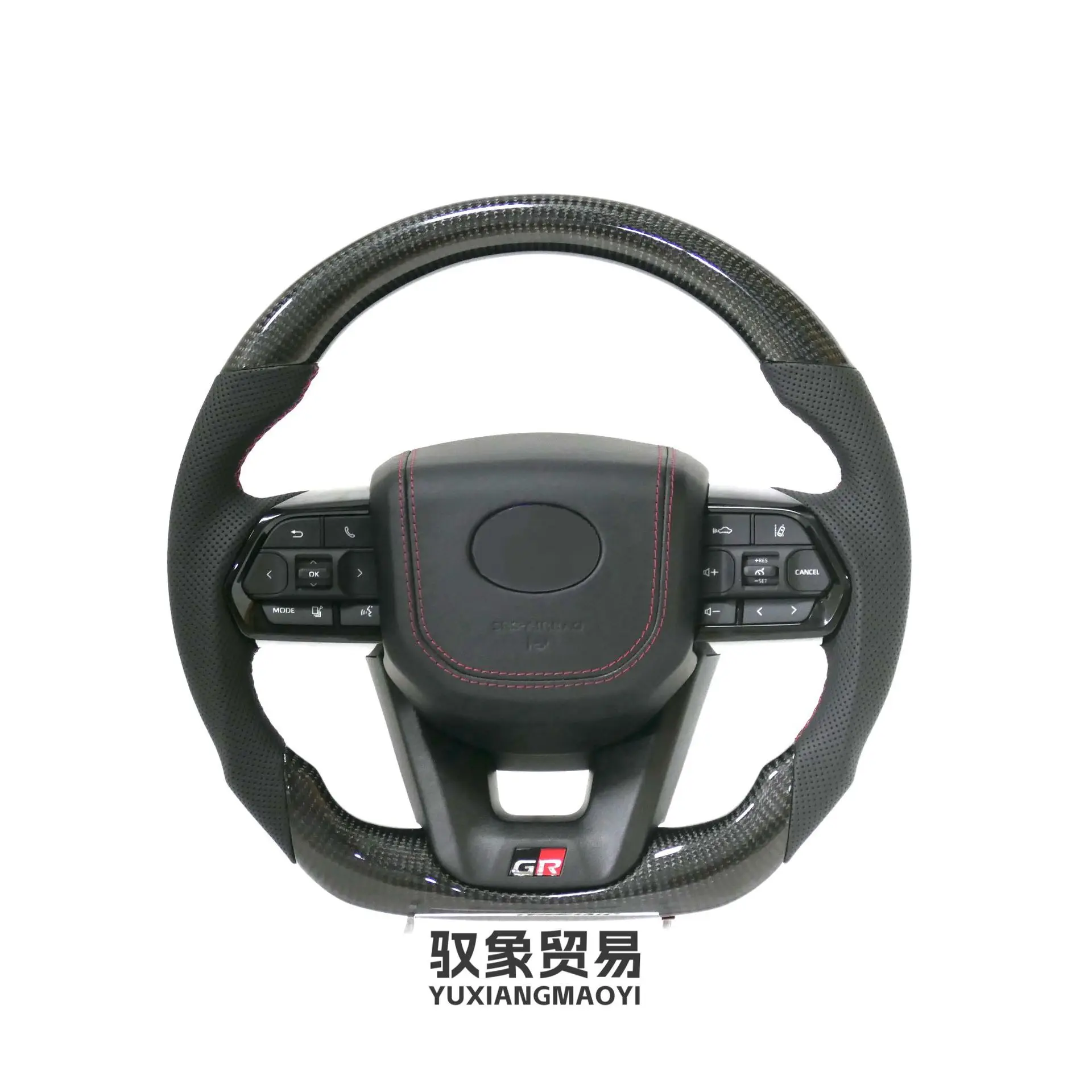 

Подходит для Toyota LC300, рулевое колесо из углеродного волокна Land Cruiser Prado El Favell, французская старая модель, измененная на новую модель