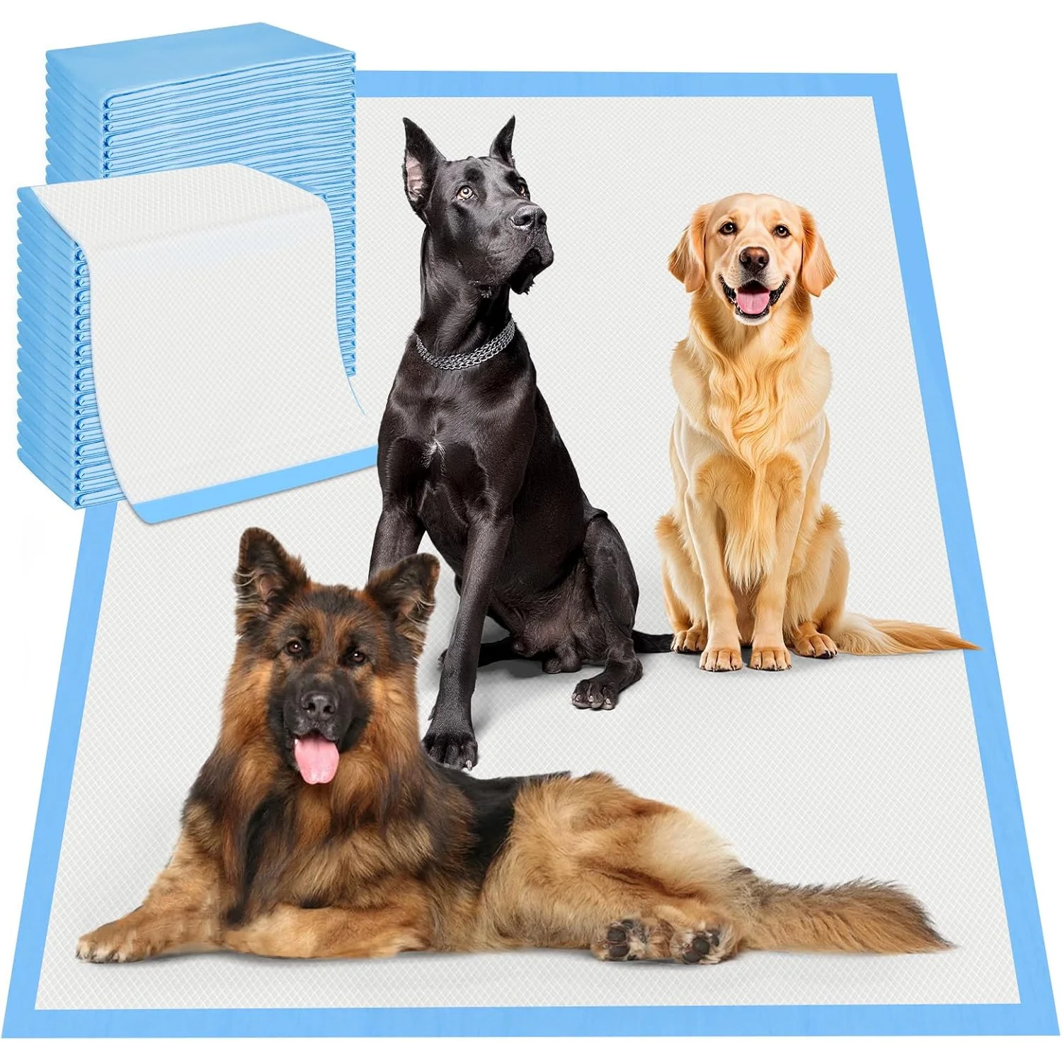 

Boscute 4XL Утолщенные 7-слойные ультра-впитывающие пеленки для собак, 79x119 см, защита от протеканий, контроль запаха, быстросохнущие, для приучения щенков к туалету