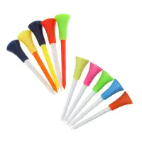 83mm Golf Tees Rubber Cushion Top Plastic Ball Holder Golf Accessories 10-40 Pieces Random Color 5