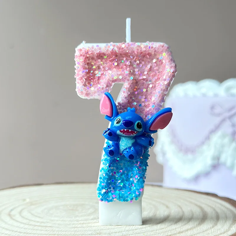 شمعة عيد ميلاد رقمية إبداعية بعمر سنة واحدة، شمعة كعكة عيد ميلاد لطيفة باللون الأزرق