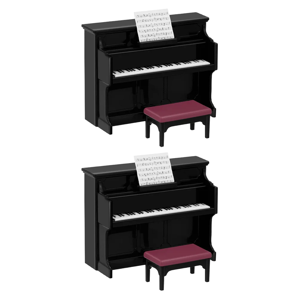 Kids Toys Mini Little Piano House Tiny Dollhouse Music Instrument for Accessories