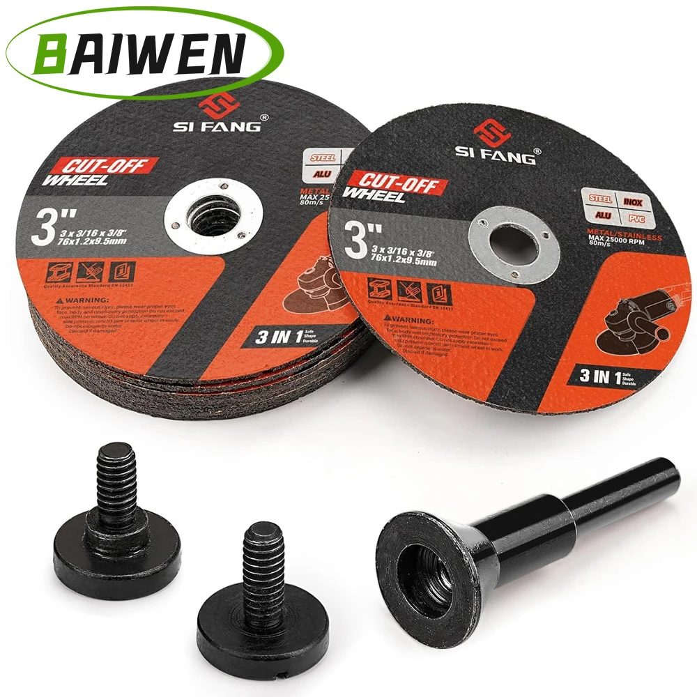 5/10/25Pcs 3 Inch Cut Off Wheels with 1/4