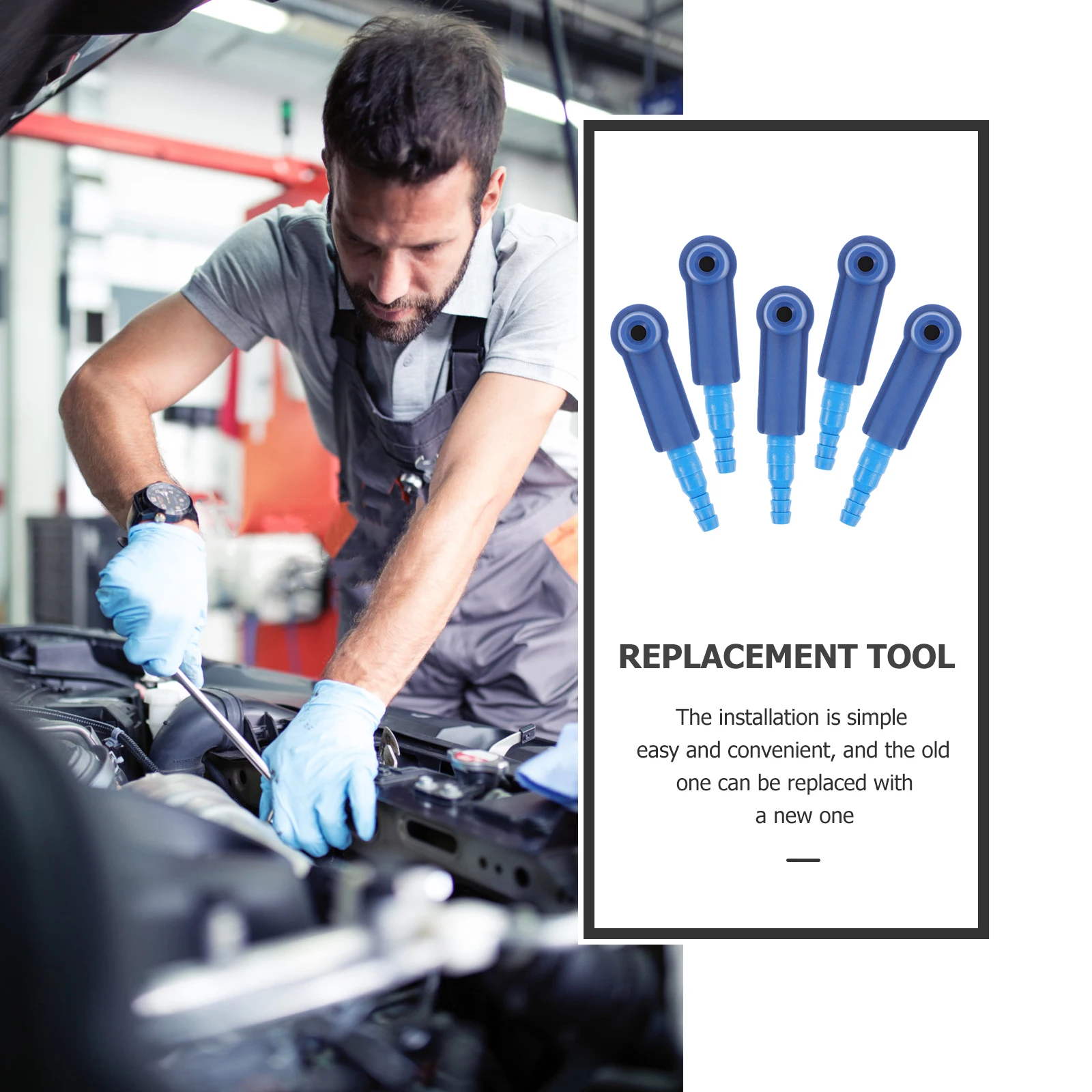 

5pcs Brake Oil Change Tool Abs Durable Three-Stage Adjustable Brake Fluid Connector Pump Oil Bleeder For Car Repair Maintenance