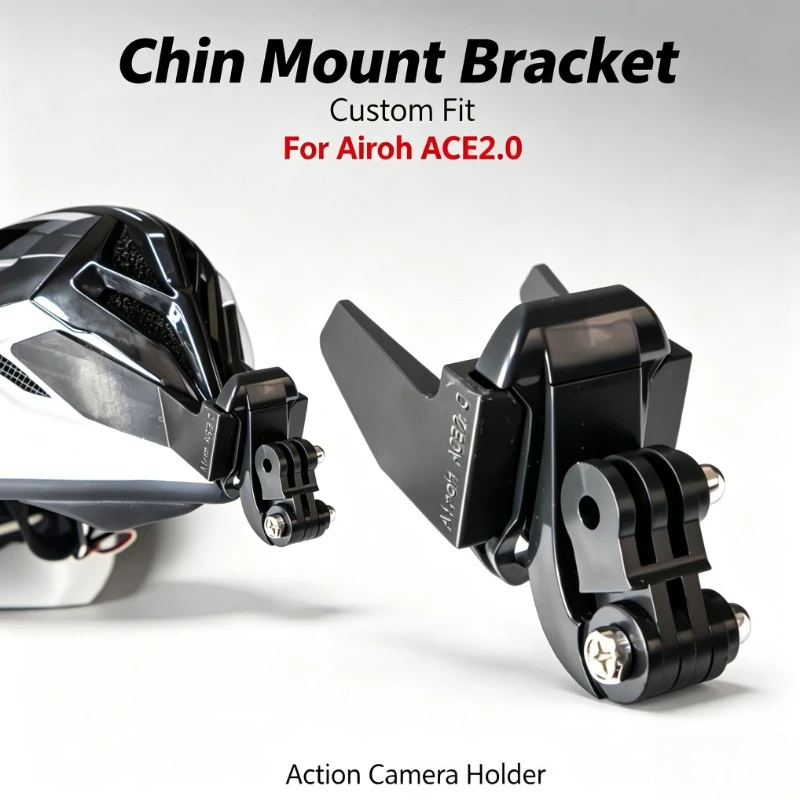 Custom Helmet Chin Mount Bracket Action Camera Accessories Fit  ACE2.0 Motocross Off Road Helmet