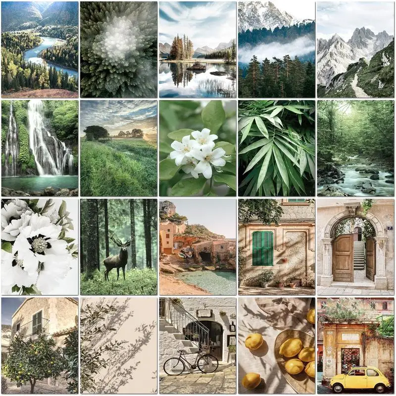 SDOYUNO Malen nach Zahlen auf Leinwand zum Malen, Landschaftsfärbung für Erwachsene, personalisiertes Geschenk, Wohnzimmer-Dekorationen für Zuhause